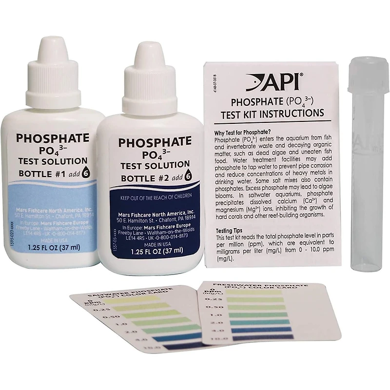 Trousse d’essai de l’aquarium phosphaté API