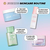 Skin Proud - Face Melt - Baume Nettoyant Hydratant Doux avec Complexe Hydratant d'acides Hyaluroniques, 100% Vegan (70g)