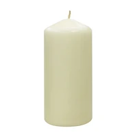 Mainstays Unscented 2PK Ivory Pillar Candles, Pack of 2, 2.8"Dia x 6"H
