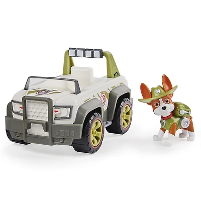 PAW Patrol, Jungle Cruiser de Tracker avec figurine à collectionner, pour les enfants à partir de 3 ans