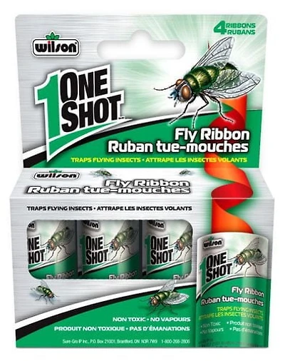 Ruban tue-mouches One Shot® de Wilson® Capture les insectes volants.