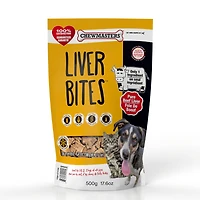Chewmasters Freeze Dried Beef Liver Bites 500g - Dog Treats