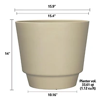 16 in. Calais Planter, Resin Planter