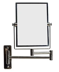 American Imaginations 16.36-in. x 12.13-in. Stainless Steel Magnifying Mirror  In Chrome AI-646