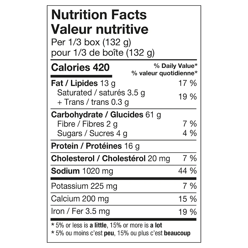 Kraft Deluxe Macaroni & Cheese, Original Cheddar, Shelf-Stable, 400g