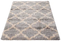 ECARPET Trellis Frise Moelleuse pour Chambre à Coucher, Collection Annica Ultra Douce et Pelucheuse