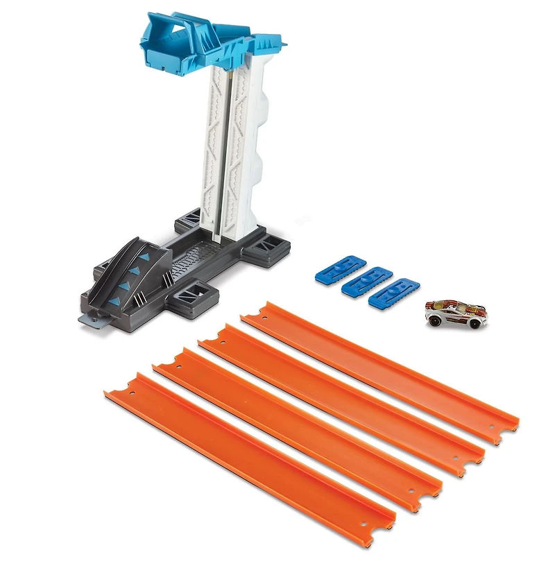 Coffret de cascade « Remontez et Lancez » Track Builders de Hot Wheels