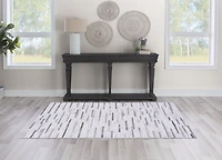 Tapis Laredo Tanner gris & ivoire 6 pi 7 po x 9 pi 7 po