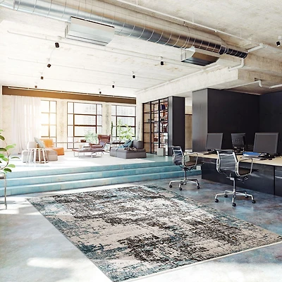 ECARPET Modern Abstract Area Rug Sparrow Collection
