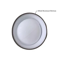Mainstays Toilet Bowl Brush and Holder for Bathroom Toilet, soft touch handle, extra rim brush
