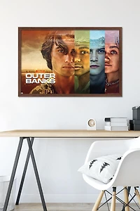 Netflix Outer Banks - Faces Wall Poster, 22.375" x 34" Framed