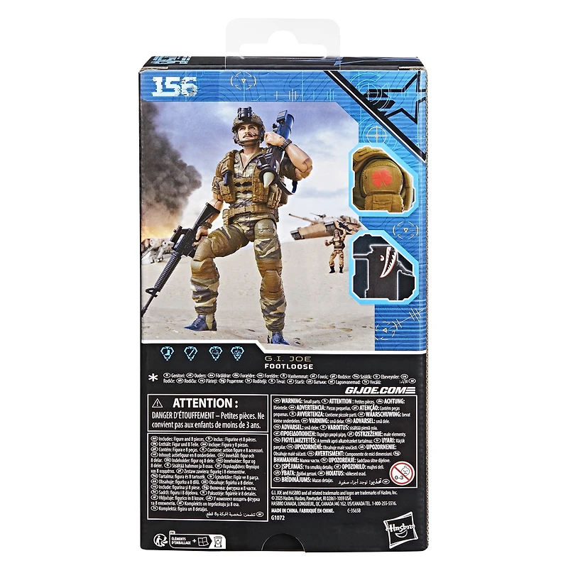 G.I. Joe Classified Series #156, Footloose, 6 Inch Action Figure