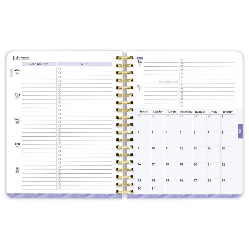 Plato Black Solid 2024 6x7.75 Inch 18 Months Desk Planner, July 2023 - December 2024, 9781975457396