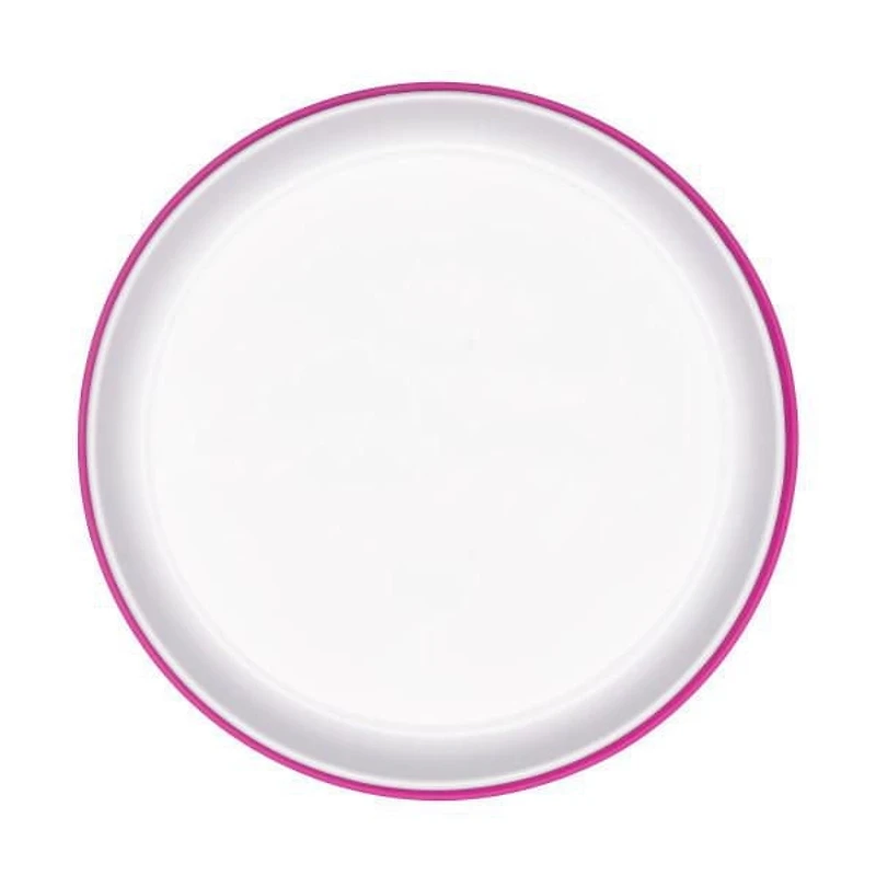 OXO Tot - Assiette à Ventouse Stick & Stay - Base à Ventouse Sécurisée - Favorise l'Auto-Alimentation - Passe au Lave-Vaisselle - Facile à Enlever pour les Parents - Alimentation Bébé dès 6 Mois -Rose
