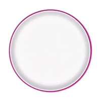 OXO Tot - Assiette à Ventouse Stick & Stay - Base à Ventouse Sécurisée - Favorise l'Auto-Alimentation - Passe au Lave-Vaisselle - Facile à Enlever pour les Parents - Alimentation Bébé dès 6 Mois -Rose