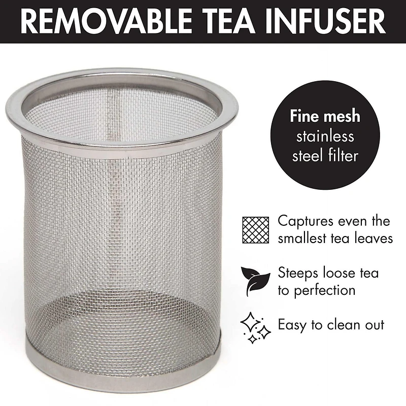 Today by Primula 40 oz. Half Moon Teapot