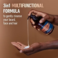 King C. Gillette 3in1 Beard, Face & Hair Wash with King C. Gillette Signature Scent, 350ML