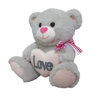 M GREY BEAR PLUSH