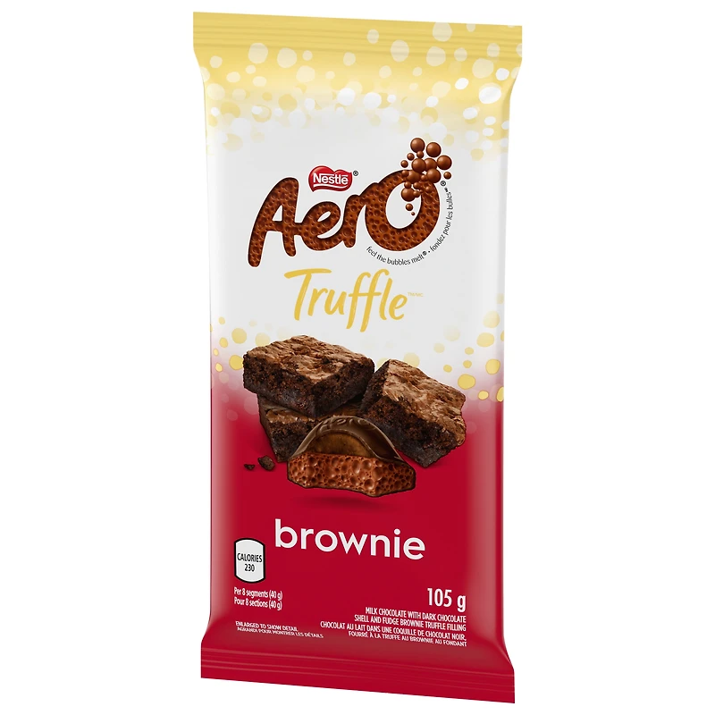 NESTLÉ AERO TRUFFLE Brownie 105 g Bar, AERO TR BRWN 15X105G