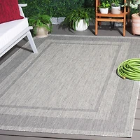 SAFAVIEH Beach House Joakim Bordered Indoor/Outdoor Area Rug