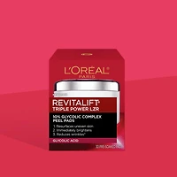 L'Oreal Paris Revitalift Bright Reveal Rondelles Exfoliantes Illuminatrices  avec 10% Complèxe Glycolique, 1 unité