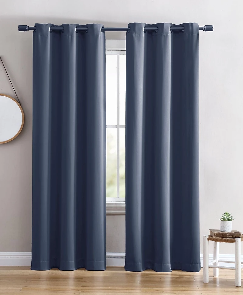 Solid Blackout Grommet Window Panel