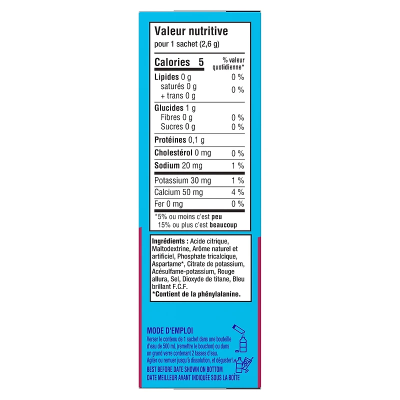 mio Fruit Punch Drink Mix, 2.6 g Packets, 10 ct Box, 10pk