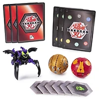 Bakugan Starter Pack 3-Pack, Darkus Mantonoid, Collectible Action Figures, for Ages 6 and Up