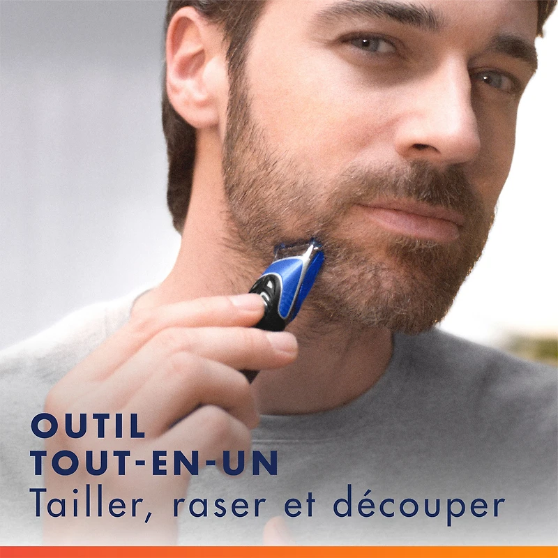 Gillette Fusion5 Styler Facial Hair Trimmer for Men, All-in-One Shave, Trim, and Edgeillette Trimmer for Men’s Grooming, 1CT