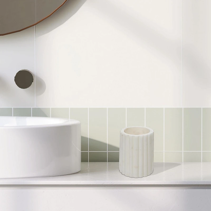 White Marble Tumbler