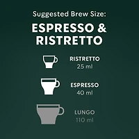 Starbucks Espresso Roast, NESPRESSO Coffee Pods, Original Line, Bold Dark Roast