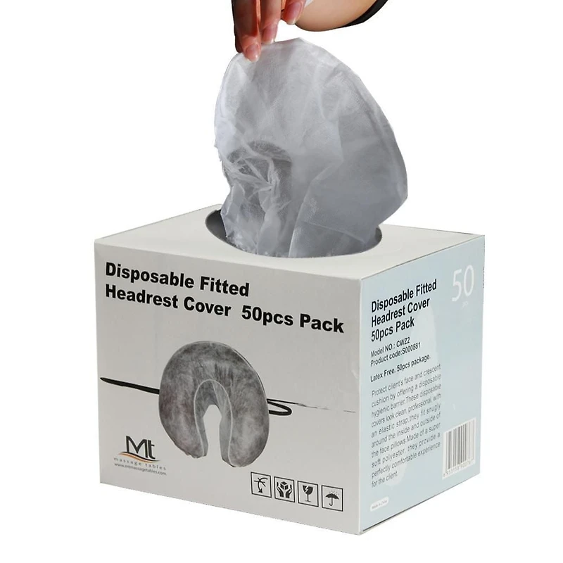 Master Massage Lot de 50 housses d'appui-tête jetables pour coussin facial