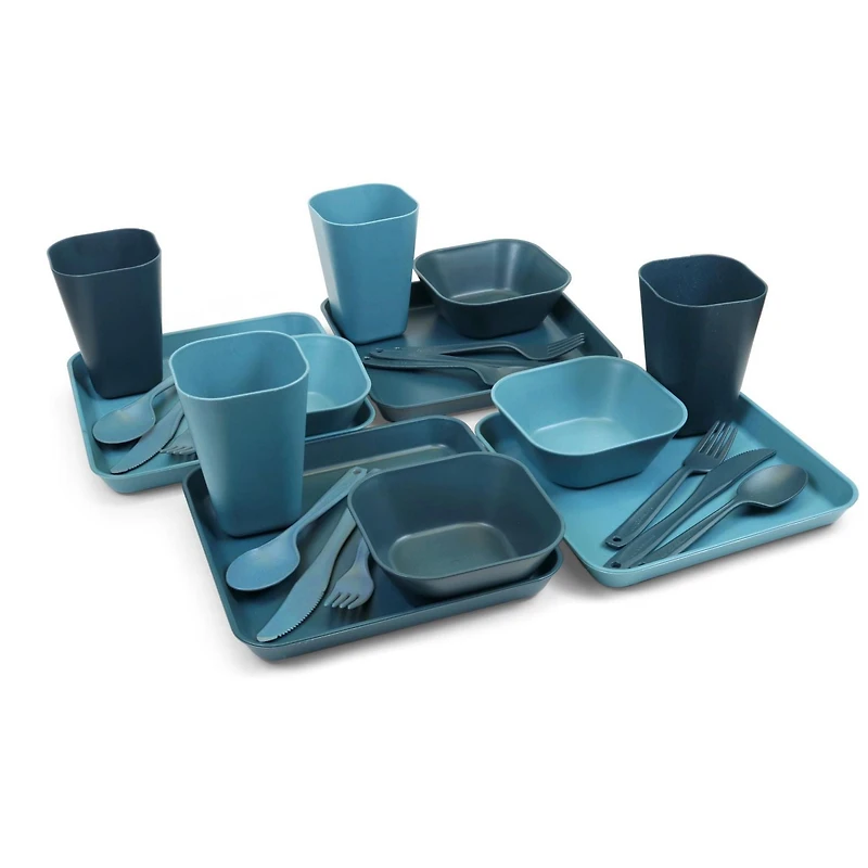 Coghlan's 4- Person Tableware Set, Compact and easy to transport
