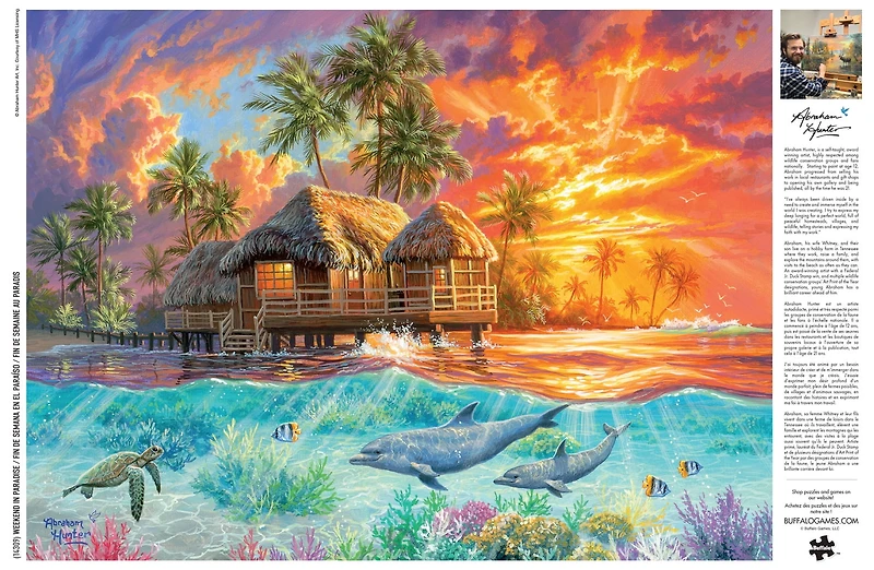 Buffalo Games Weekend in Paradise Puzzle imbriqué de 1000 pièces pour adultes de 14 à 99 ans