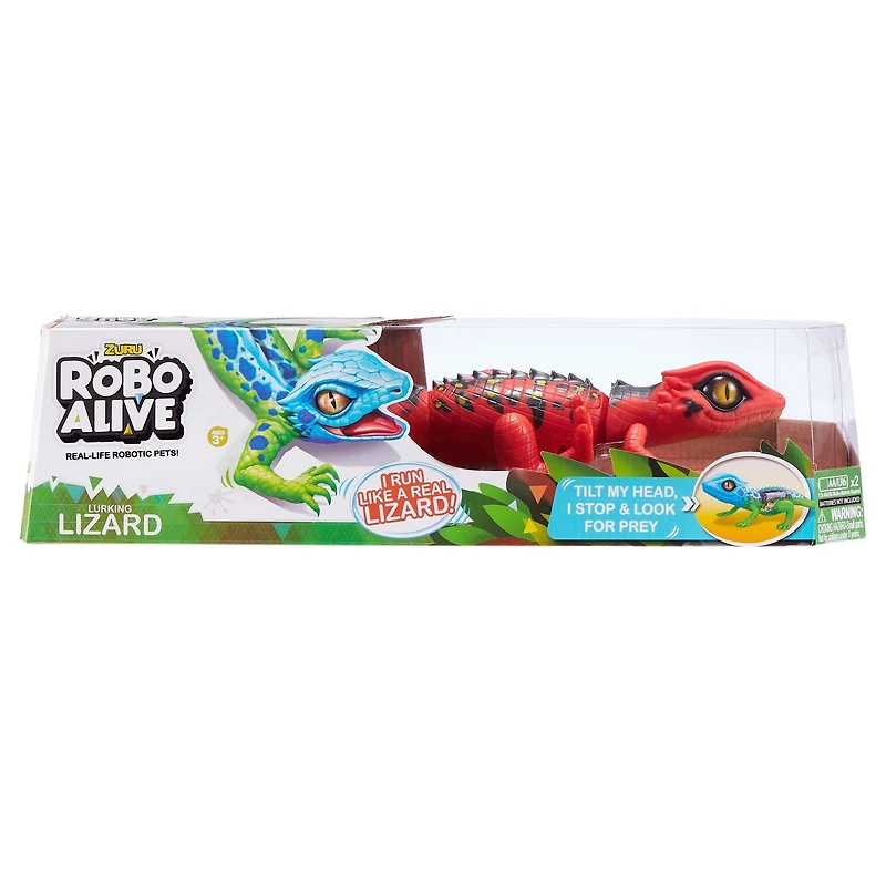 Jouet robotique à piles Lizard Lurking Robo Alive de ZURU