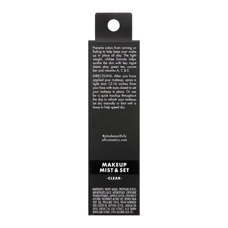 e.l.f. Cosmetics Makeup Mist & Set, Clear, Setting Mist, 60ml