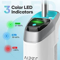 Aiper Pilot V2 Rechargeable Handheld Pool Vacuum Cleaner, for Above-Ground Inflatable Pools, Hot Tubs, Works with Pool Poles
