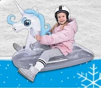 Pathfinder Inflatable Unicorn Snow Tube for ages 3 - 12 years