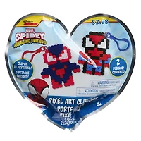 Marvel Spidey and His Amazing Friends Pixel Art Clip-Ons 2-Pack