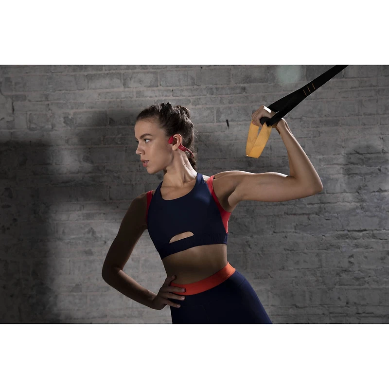 Shokz - OpenRun, CASQUE DE SPORT A CONDUCTION OSSEUSE, rouge