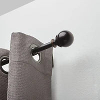 hometrends Rope Ball 5/8" Drapery Rod Set 48-84" Bronze