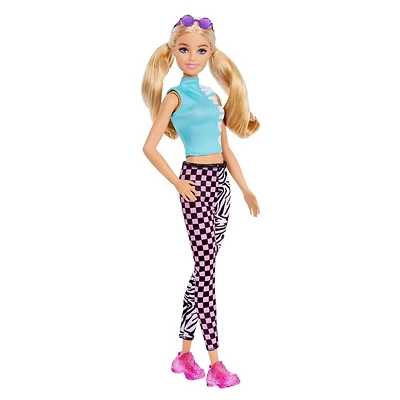 Poupée Barbie Fashionistas Legging Damier et Zebre