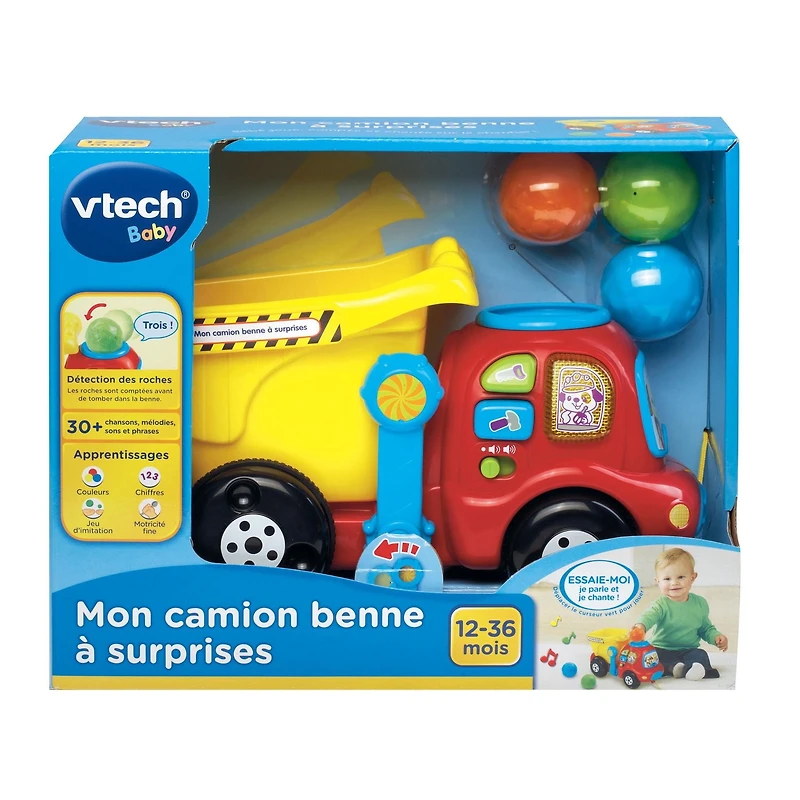 VTech Drop & Go Dump Truck - Toddler Toy, Construction Toy - French Version, 1 to 3 years