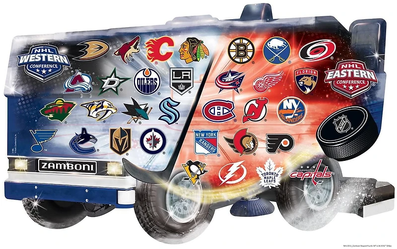Masterpieces Puzzle Company NHL League Zamboni 500 Piece Shaped Puzzle