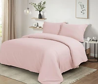 Ensemble de housse de couette unie ultradouce
