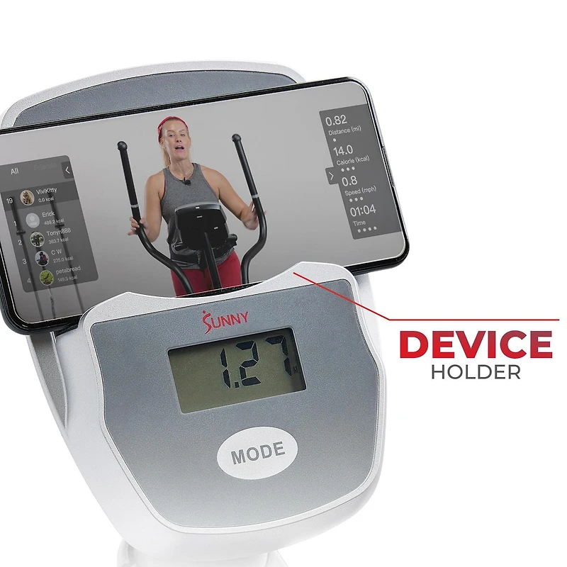 Sunny Health & Fitness Essentials Series Vélo couché magnétique intelligent avec connectivité Bluetooth améliorée Exclusive SunnyFit® App - SF-RB422003