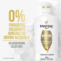 PANTENE PRO-V Daily Moisture Renewal 2 in 1 Shampoo + Conditioner, 17.9 oz/530mL