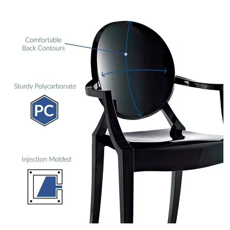 Heavenly Collection Plastic Arm Chair