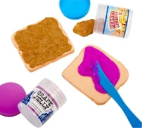 Nécessaire de gelée pour confection de beurre de cacahuètes/d’arachides et confiture avec croustilles Slime Life - ingrédients à déballer pour créer, âge 8 ans et +
