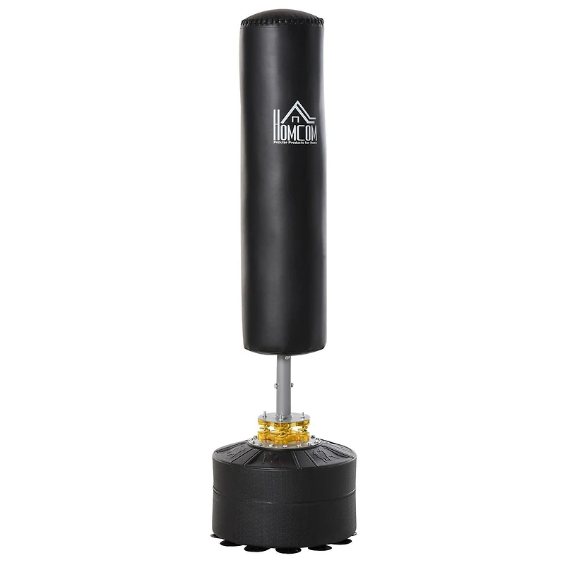 Soozier Free Standing Punch Bag Boxing Stand w/ Fillable Base Adjustable Height